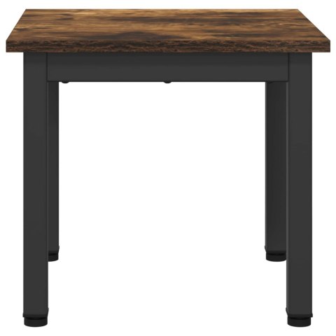 VidaXL Stolik kawowy Dąb dymny 40 x 40 x 36 cm Materiał drewnopochodny
