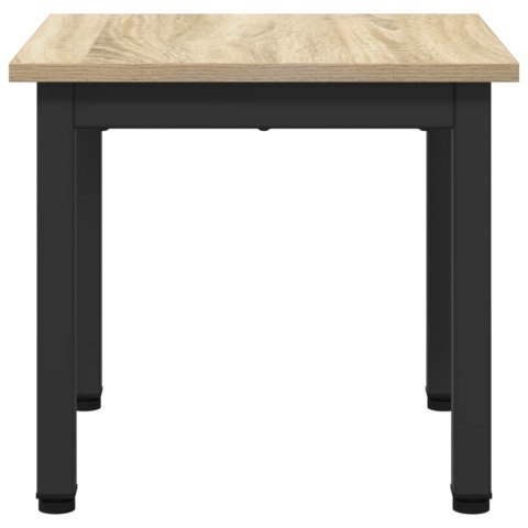 VidaXL Stolik kawowy Sonoma 40 x 40 x 36 cm Materiał drewnopochodny