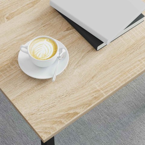 VidaXL Stolik kawowy Sonoma 50 x 50 x 36 cm Materiał drewnopochodny