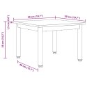 VidaXL Stolik kawowy Sonoma 50 x 50 x 36 cm Materiał drewnopochodny