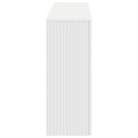 VidaXL Konsola Paski Biały 155 x 29 x 74 cm Drewno inżynieryjne