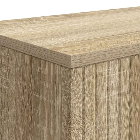 VidaXL Konsola Paski Dąb Sonoma 155 x 29 x 74 cm Drewno inżynieryjne