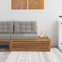 VidaXL Sofa końcowa na zewnątrz 3 Sztuka Naturalny i Jasny Szary