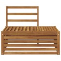 VidaXL Sofa końcowa na zewnątrz Naturalny 91 x 63 x 73 cm