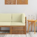 VidaXL Sofa narożna na zewnątrz Lite Drewno Akacji Naturalny