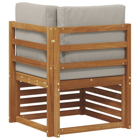 VidaXL Sofa narożna na zewnątrz Lite Drewno Akacji Naturalny