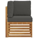 VidaXL Sofa narożna na zewnątrz Lite Drewno Akacji Naturalny
