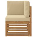 VidaXL Sofa narożna na zewnątrz Lite Drewno Akacji Naturalny