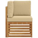 VidaXL Sofa narożna na zewnątrz Lite Drewno Akacji Naturalny
