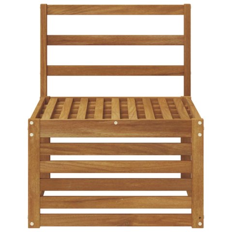 VidaXL Środkowa sofa ogrodowa Lite Drewno Akacji Naturalny