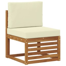 VidaXL Środkowa sofa ogrodowa Lite Drewno Akacji Naturalny