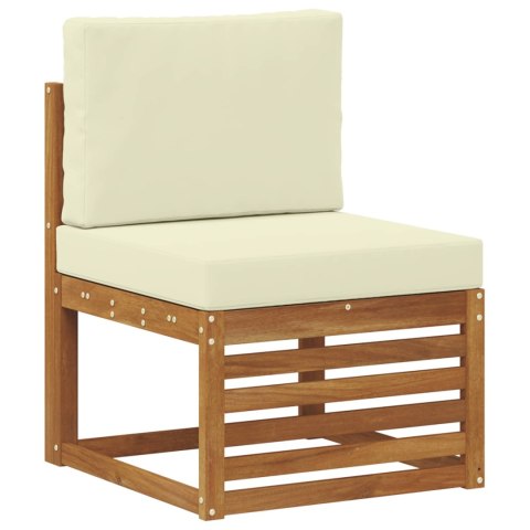 VidaXL Środkowa sofa ogrodowa Lite Drewno Akacji Naturalny