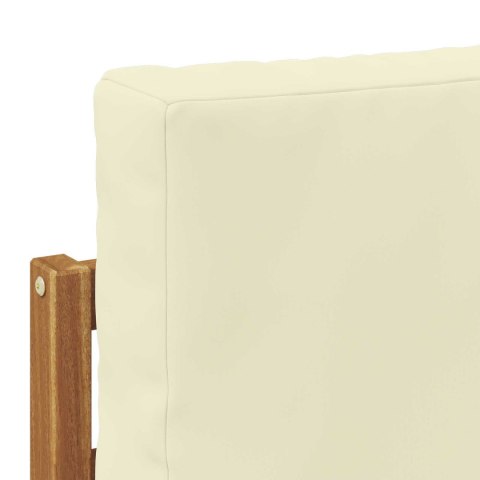 VidaXL Środkowa sofa ogrodowa Lite Drewno Akacji Naturalny