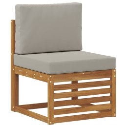 VidaXL Środkowa sofa ogrodowa Lite Drewno Akacji Naturalny