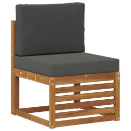 VidaXL Środkowa sofa ogrodowa Lite Drewno Akacji Naturalny