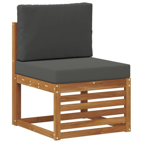 VidaXL Środkowa sofa ogrodowa Lite Drewno Akacji Naturalny