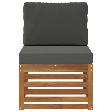 VidaXL Środkowa sofa ogrodowa Lite Drewno Akacji Naturalny