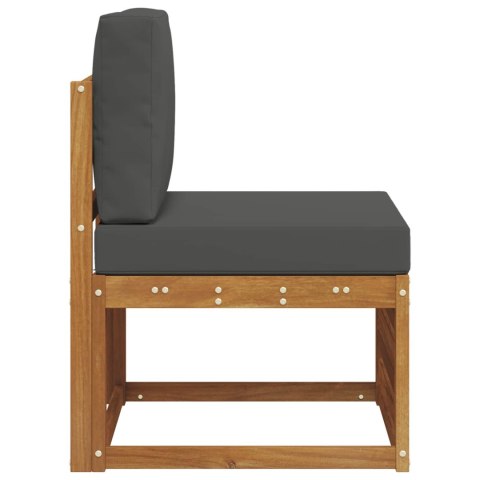 VidaXL Środkowa sofa ogrodowa Lite Drewno Akacji Naturalny