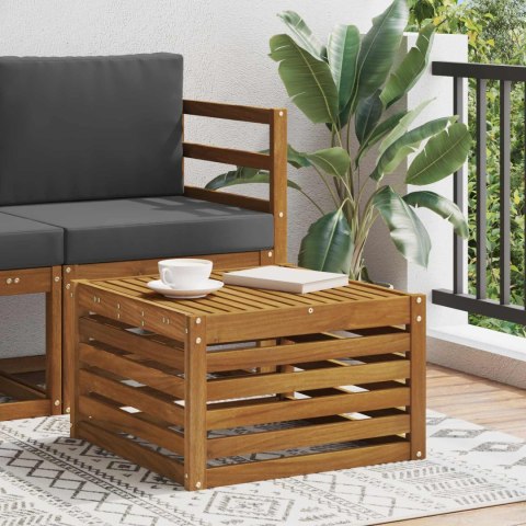 VidaXL Stół na Zewnątrz Lite Drewno Akacji Naturalny 59 x 59 x 37 cm