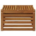 VidaXL Stół na Zewnątrz Lite Drewno Akacji Naturalny 59 x 59 x 37 cm