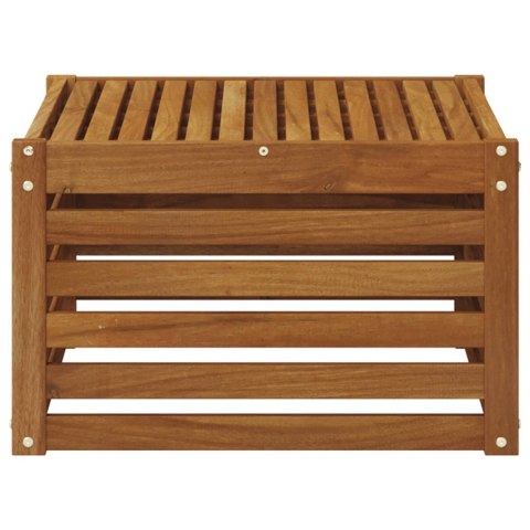 VidaXL Stół na Zewnątrz Lite Drewno Akacji Naturalny 59 x 59 x 37 cm