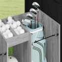 VidaXL Szafka golfowa Gładki Szary Sonoma 102 x 45 x 85,5 cm