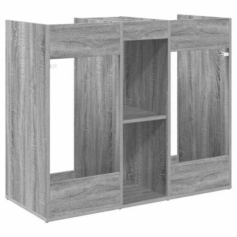 VidaXL Szafka golfowa Gładki Szary Sonoma 102 x 45 x 85,5 cm