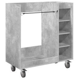 VidaXL Szafka golfowa z kołem Gładki Betonowy szary 90 x 45 x 98 cm