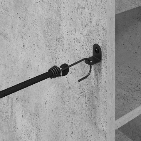 VidaXL Szafka golfowa z kołem Gładki Betonowy szary 90 x 45 x 98 cm