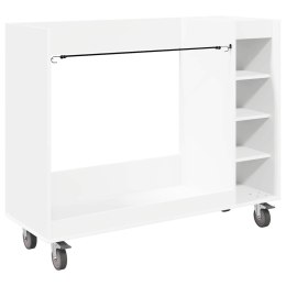 VidaXL Szafka golfowa z kołem Gładki Biały 120 x 45 x 98 cm