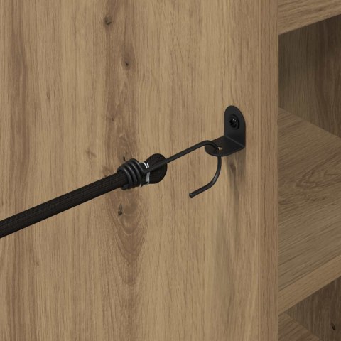 VidaXL Szafka golfowa z kołem Gładki Dąb rzemieślniczy 90 x 45 x 98 cm