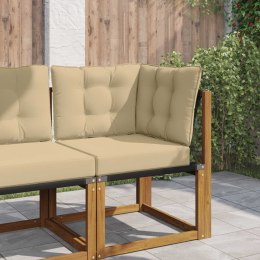 VidaXL Poduszka do sofy na zewnątrz 3 pcs Beżowy Poliester