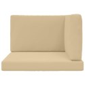 VidaXL Poduszka do sofy na zewnątrz 3 pcs Beżowy Poliester