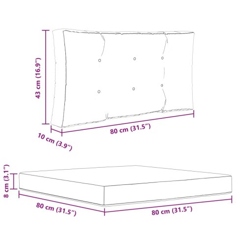 VidaXL Poduszka do sofy na zewnątrz 3 pcs Beżowy Poliester