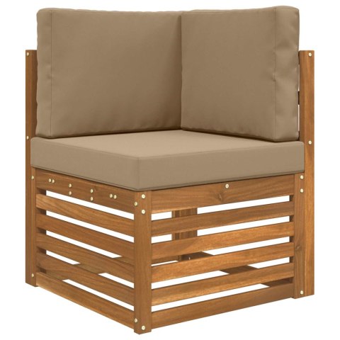 VidaXL Poduszka do sofy na zewnątrz 3 pcs Ciemnoszary Poliester