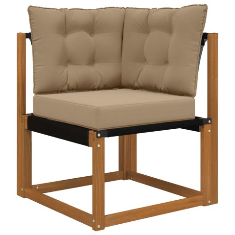 VidaXL Poduszka do sofy na zewnątrz 3 pcs Ciemnoszary Poliester