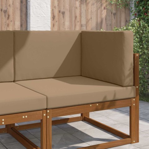 VidaXL Poduszka do sofy na zewnątrz 3 pcs Ciemnoszary Poliester