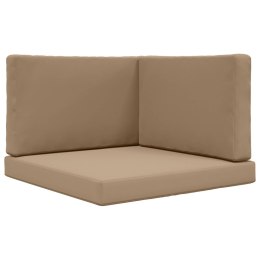 VidaXL Poduszka do sofy na zewnątrz 3 pcs Ciemnoszary Poliester