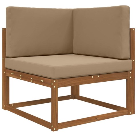 VidaXL Poduszka do sofy na zewnątrz 3 pcs Ciemnoszary Poliester