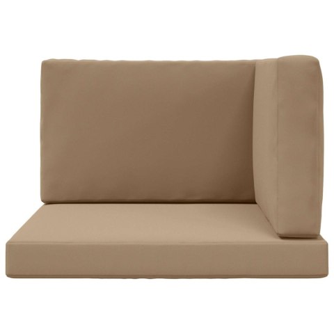 VidaXL Poduszka do sofy na zewnątrz 3 pcs Ciemnoszary Poliester