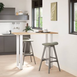 VidaXL Nogi do stołu barowego w kształcie litery U 2 szt. Białe 40x(110-111) cm Stal