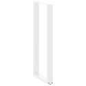 VidaXL Nogi do stołu barowego w kształcie litery U 2 szt. Białe 40x(110-111) cm Stal