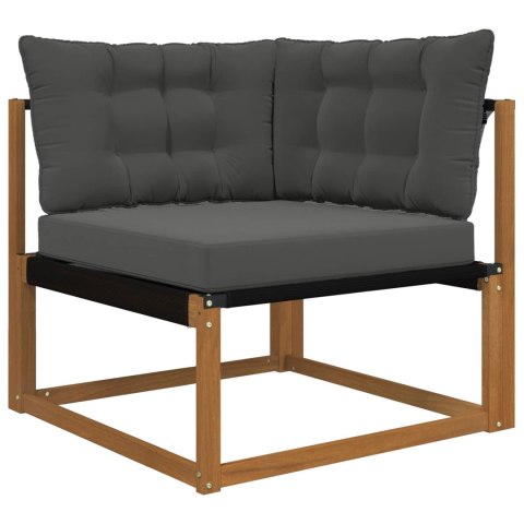 VidaXL Poduszka do sofy na zewnątrz 3 pcs Antracyt Poliester