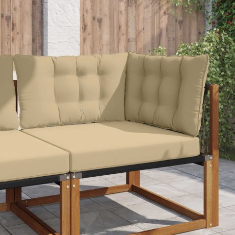 VidaXL Poduszka do sofy na zewnątrz 3 pcs Beżowy Poliester