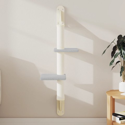 VidaXL Ścienne drzewko dla kota z drapakiem, jasnoszare, 108 cm