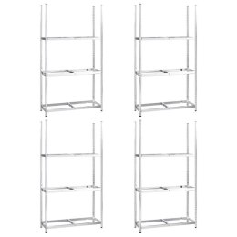 3-POZIOMOWE REGAŁY NA OPONY 4 SZT. 110X40X200CM STAL