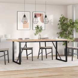 VidaXL Czworokątne nogi do stołu, 180x80x73 cm, stal