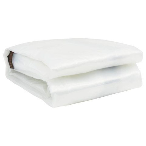 VidaXL Osłona na rośliny przezroczysty 10 x 10 m PE