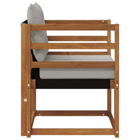 VidaXL Sofa na zewnątrz Drewno akacji i tekstylen