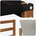 VidaXL Sofa na zewnątrz Drewno akacji i tekstylen